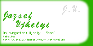 jozsef ujhelyi business card